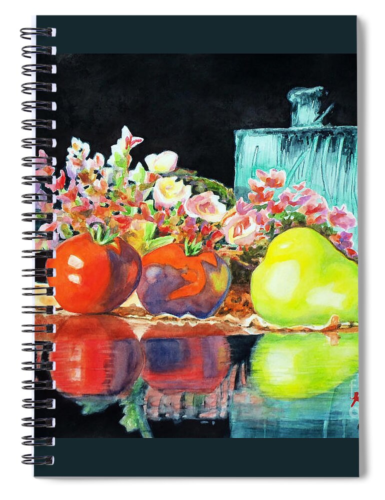 Painting Spiral Notebook featuring the painting Reflections in Color by Kathy Braud