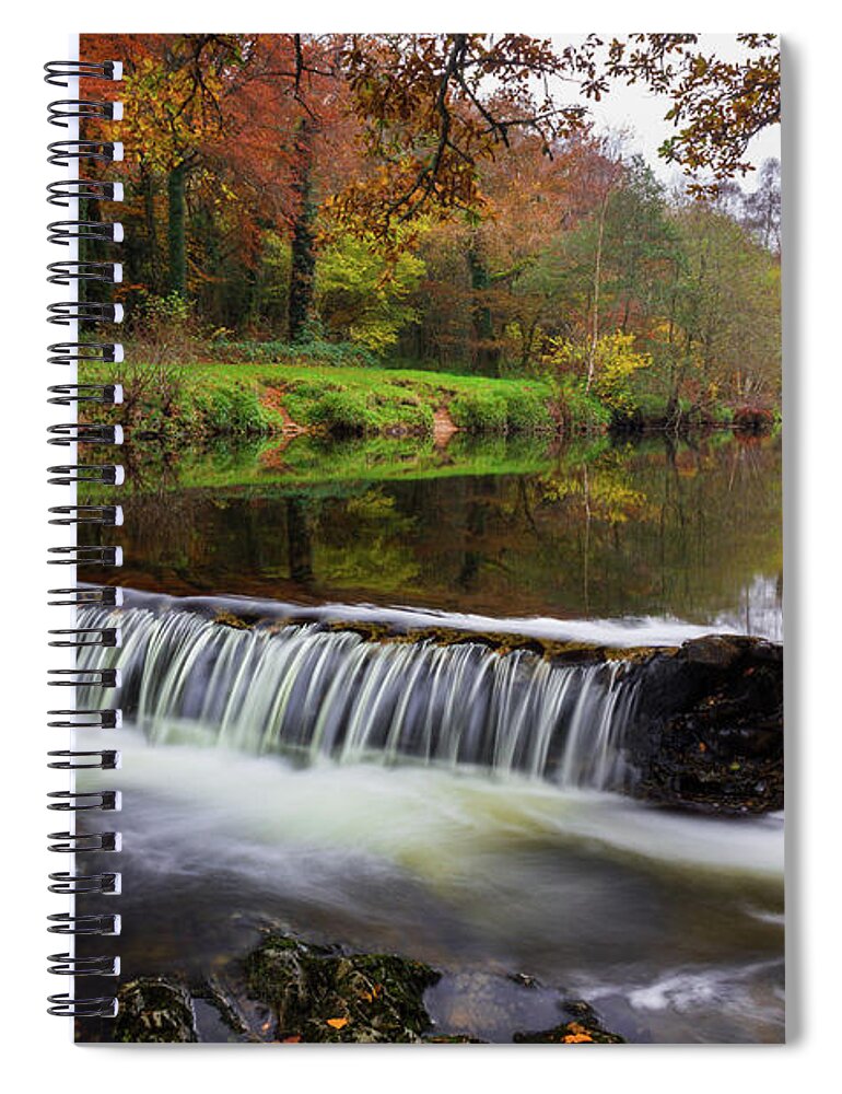 Scenics Spiral Notebook featuring the photograph Reflections Of Autumn by Andrew Turner
