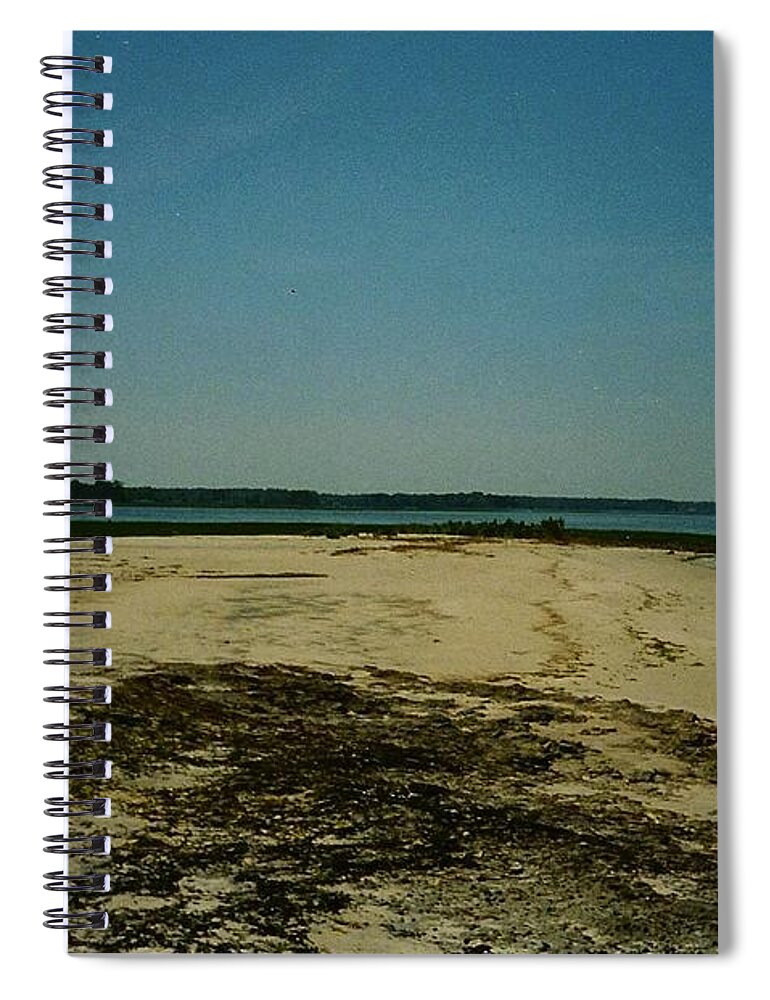 Beach Spiral Notebook featuring the photograph Rehoboth Bay Beach by Chris W Photography AKA Christian Wilson