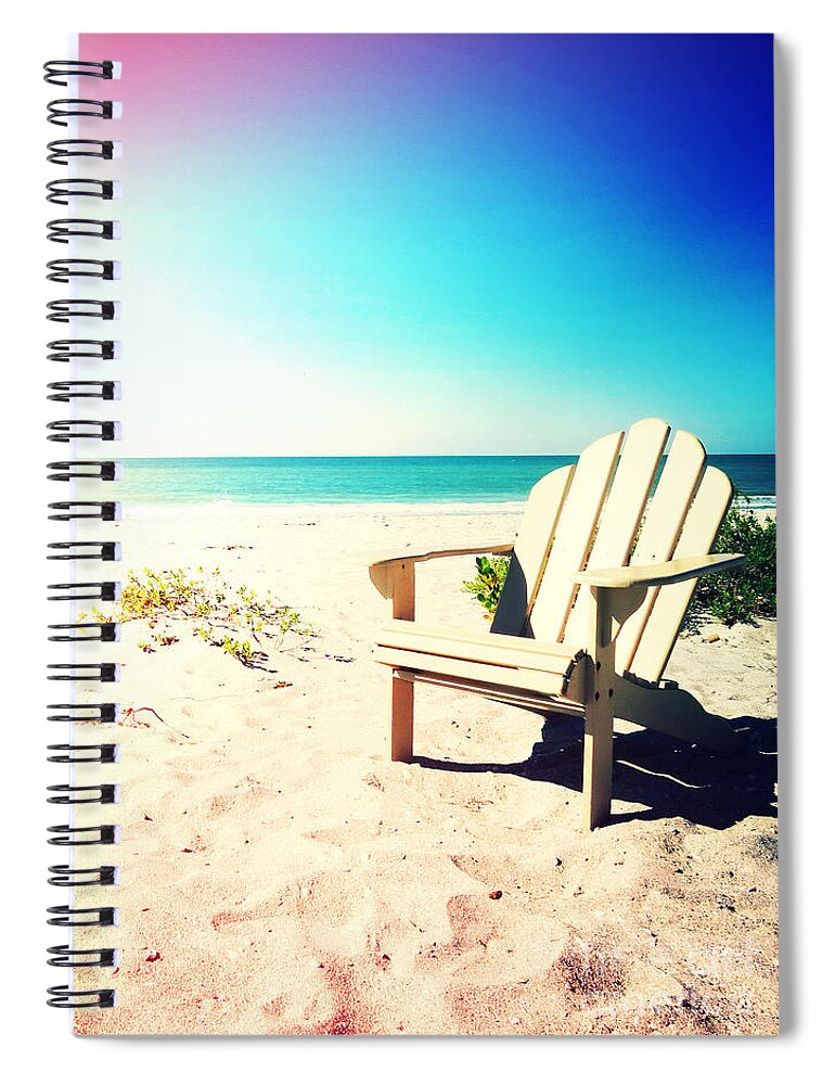 Florida Spiral Notebook featuring the photograph Relaxation Photography Light Leaks1 by Chris Andruskiewicz