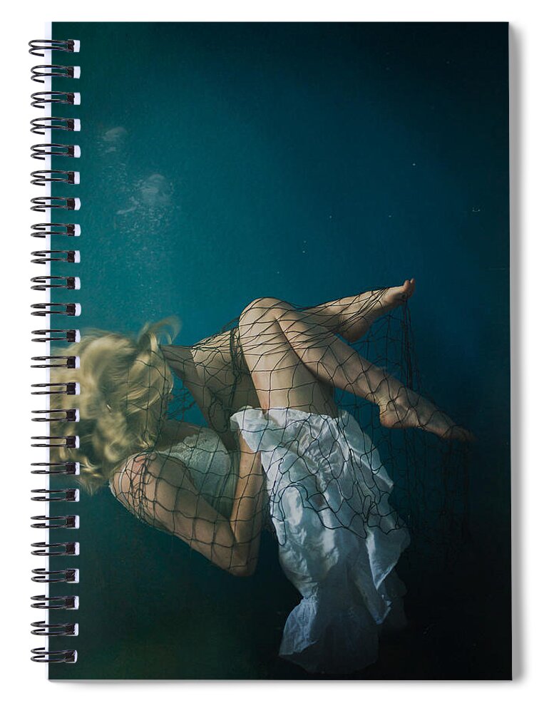 Underwater Spiral Notebook featuring the photograph Relieved Of The Burden by Alyssa Watson