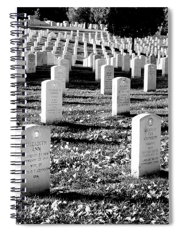 Arlington Cemetery Spiral Notebook featuring the photograph Religion Never Dies by Greg Fortier