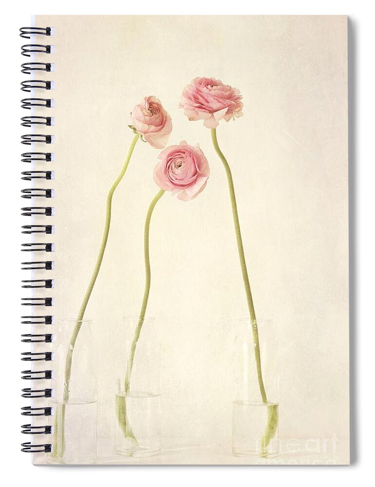 #faatoppicks Spiral Notebook featuring the photograph Renoncules by Priska Wettstein
