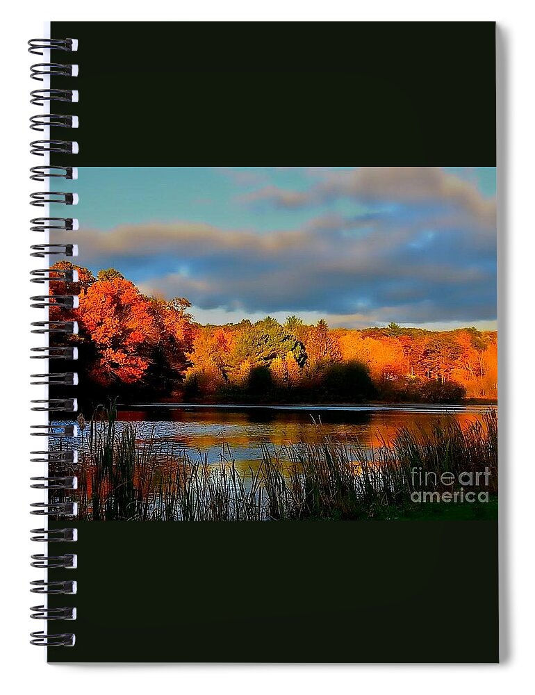 Autumn Spiral Notebook featuring the photograph Resonate by Dani McEvoy