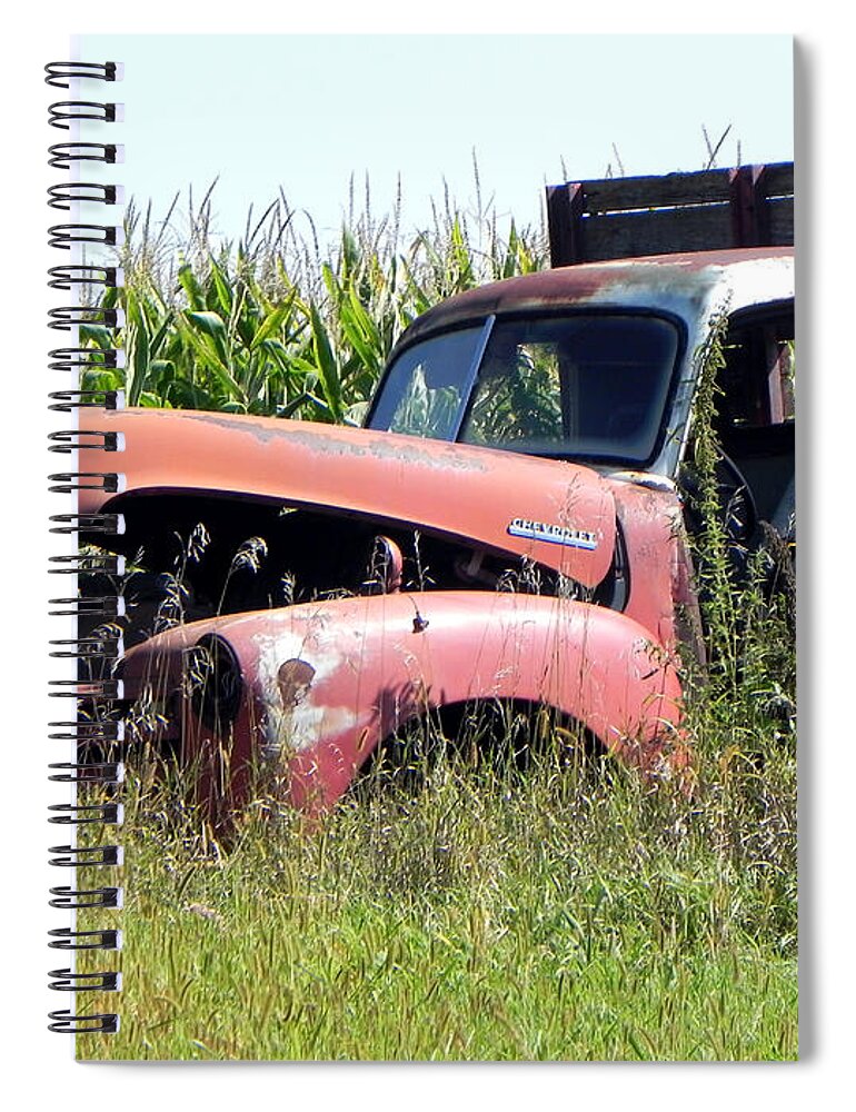 Truck Spiral Notebook featuring the photograph Retired by Deb Halloran