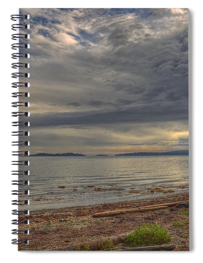 Cloud Spiral Notebook featuring the photograph Retreating Clouds by Randy Hall