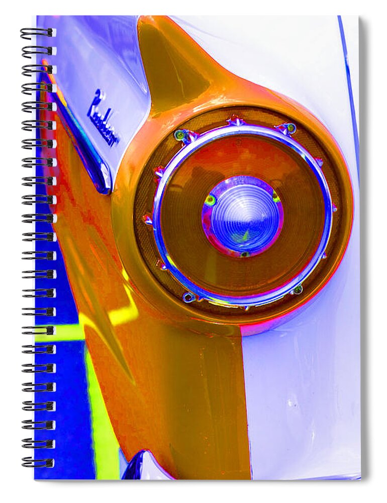 Retro Spiral Notebook featuring the photograph Retro Auto Three by Denise Beverly