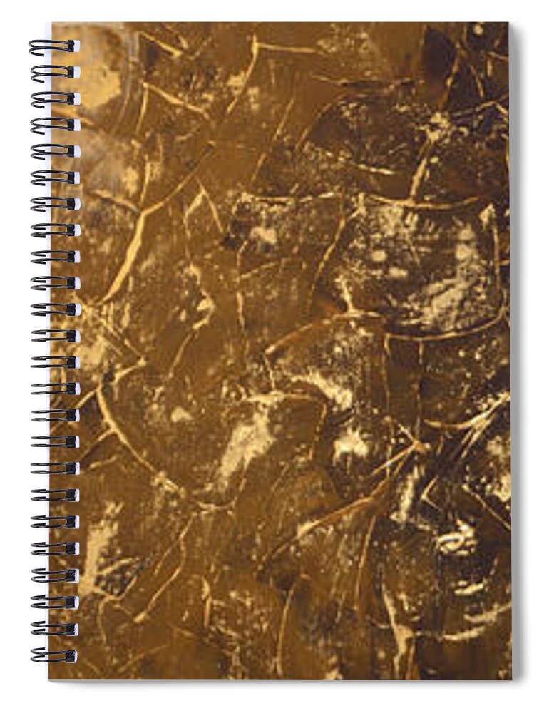 Rich Spiral Notebook featuring the painting Rich by Linda Bailey