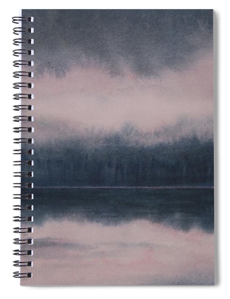 Canadian Landscape Spiral Notebook featuring the painting Right Place at the Right Time by Heather Gallup