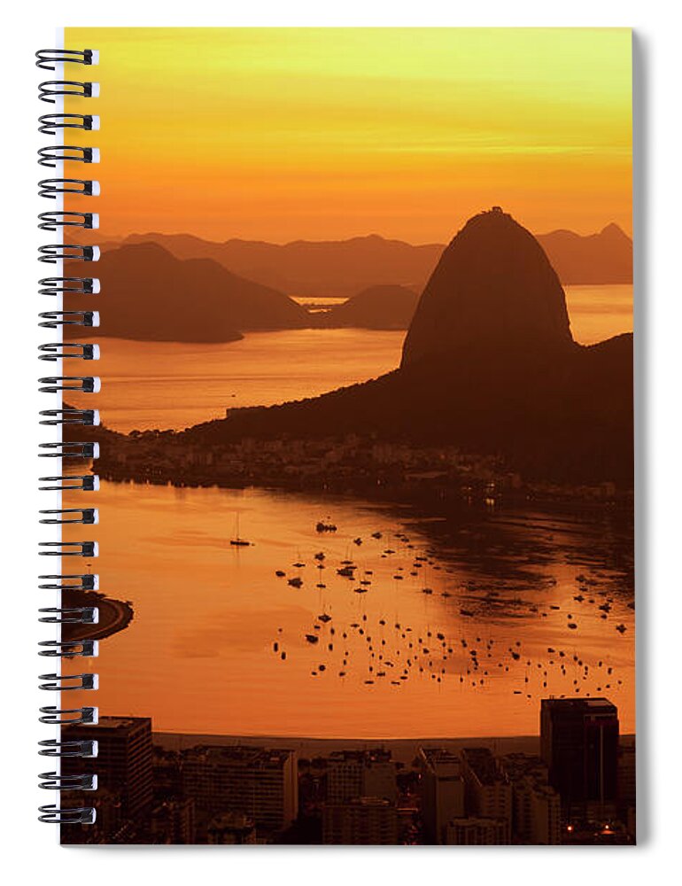 Scenics Spiral Notebook featuring the photograph Rio De Janeiro General View by Brasil2