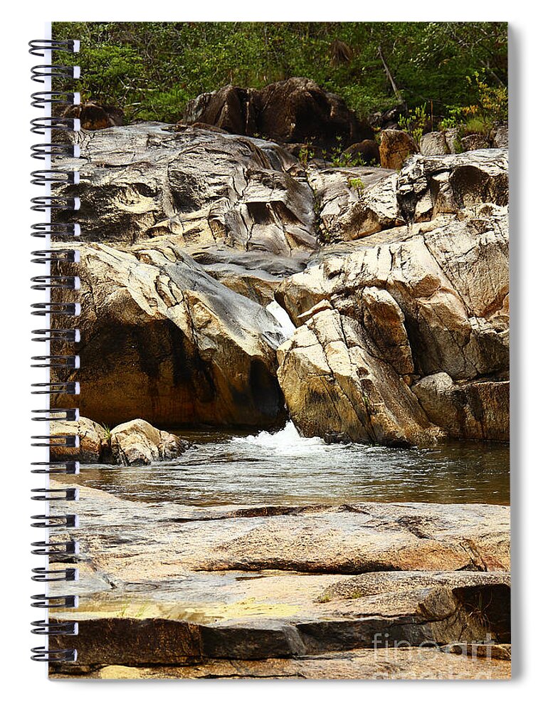 Belize Spiral Notebook featuring the photograph Rio On Pools by Kathy McClure