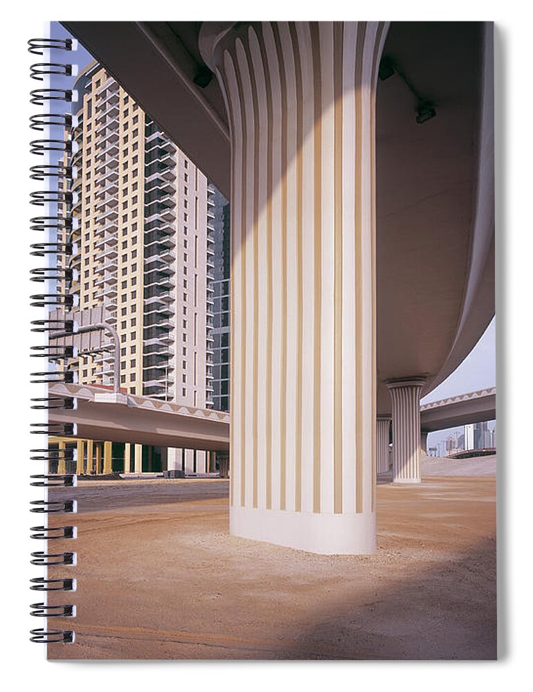 Apartment Spiral Notebook featuring the photograph Road Infrastructure And Apartment by Dutchy