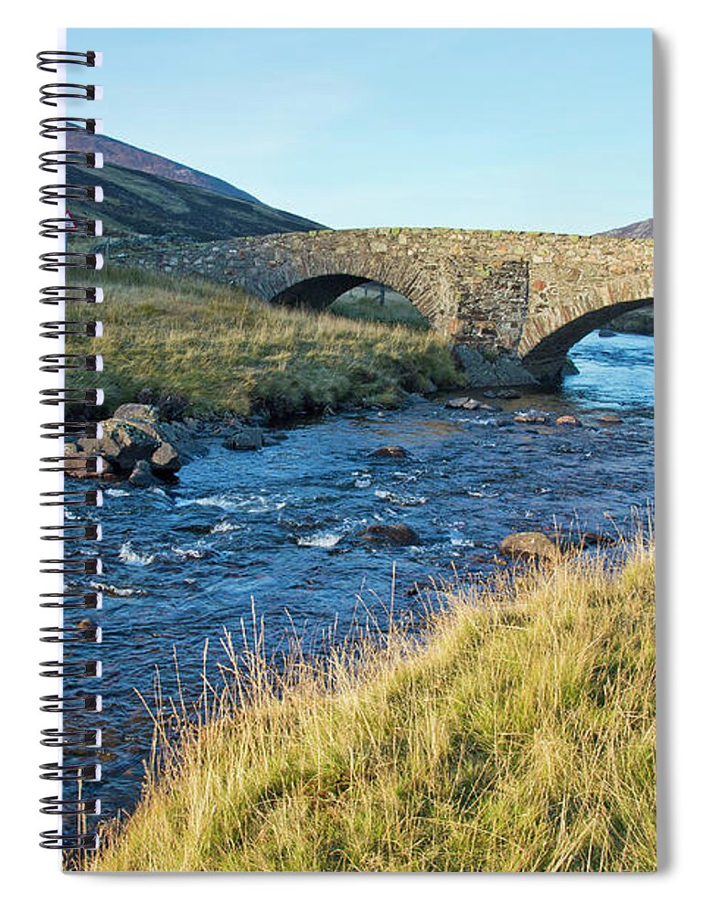 Scenics Spiral Notebook featuring the photograph Road To Braemar by Dennis Barnes
