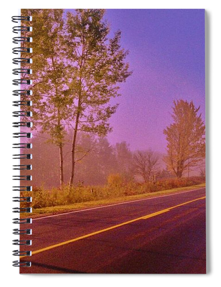 Sunrise Spiral Notebook featuring the photograph Road to... by Daniel Thompson