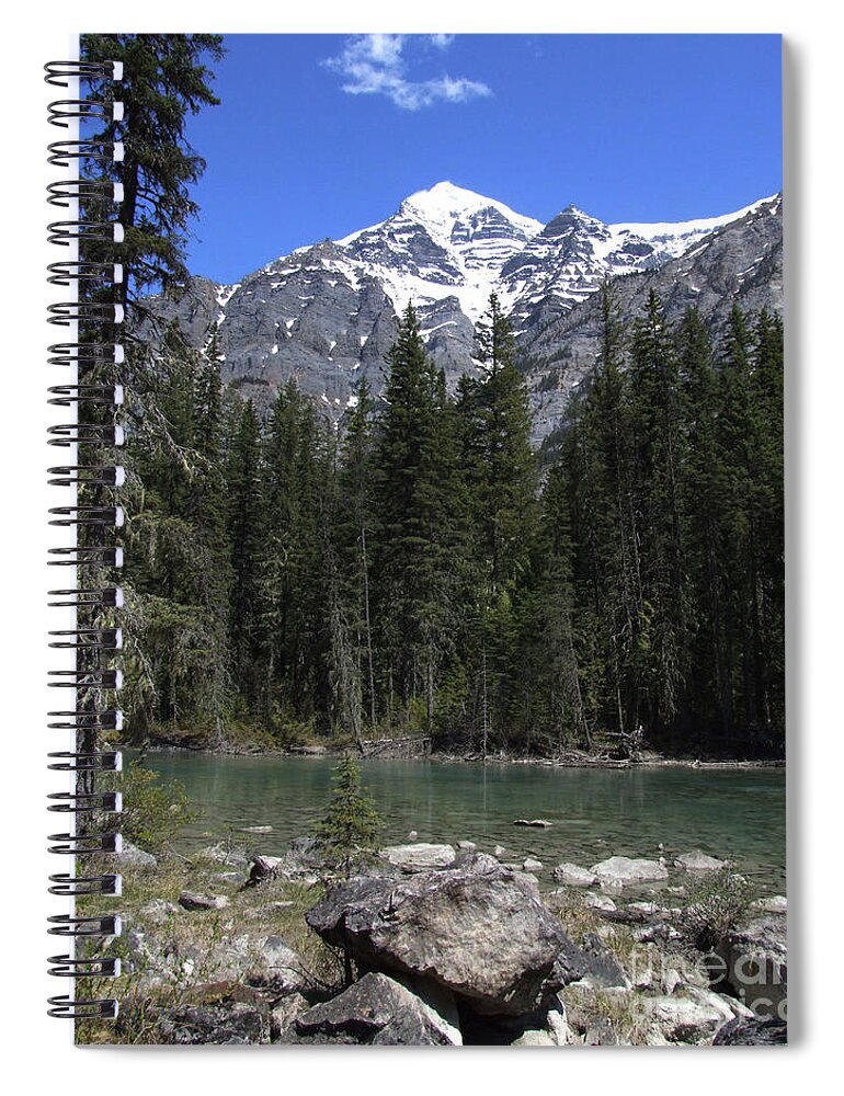 Robson River Spiral Notebook featuring the photograph Robson River - Canada by Phil Banks