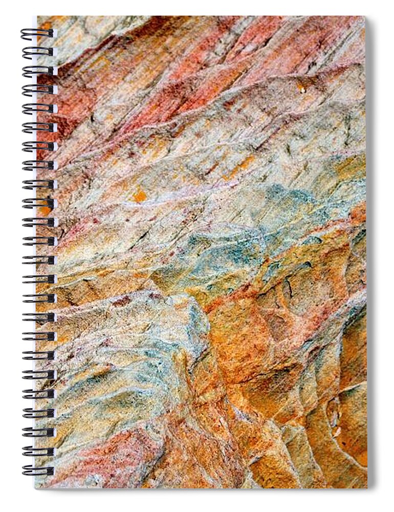 Abstract Spiral Notebook featuring the photograph Rock Abstract #2 by Stuart Litoff