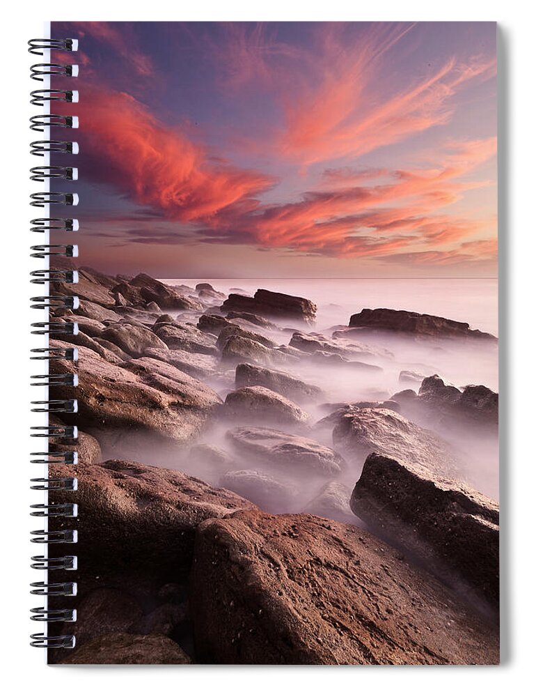 Rocks Spiral Notebook featuring the photograph Rock caos by Jorge Maia
