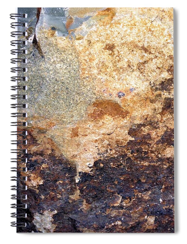 Rock Spiral Notebook featuring the photograph Rockscape 2 by Linda Bailey