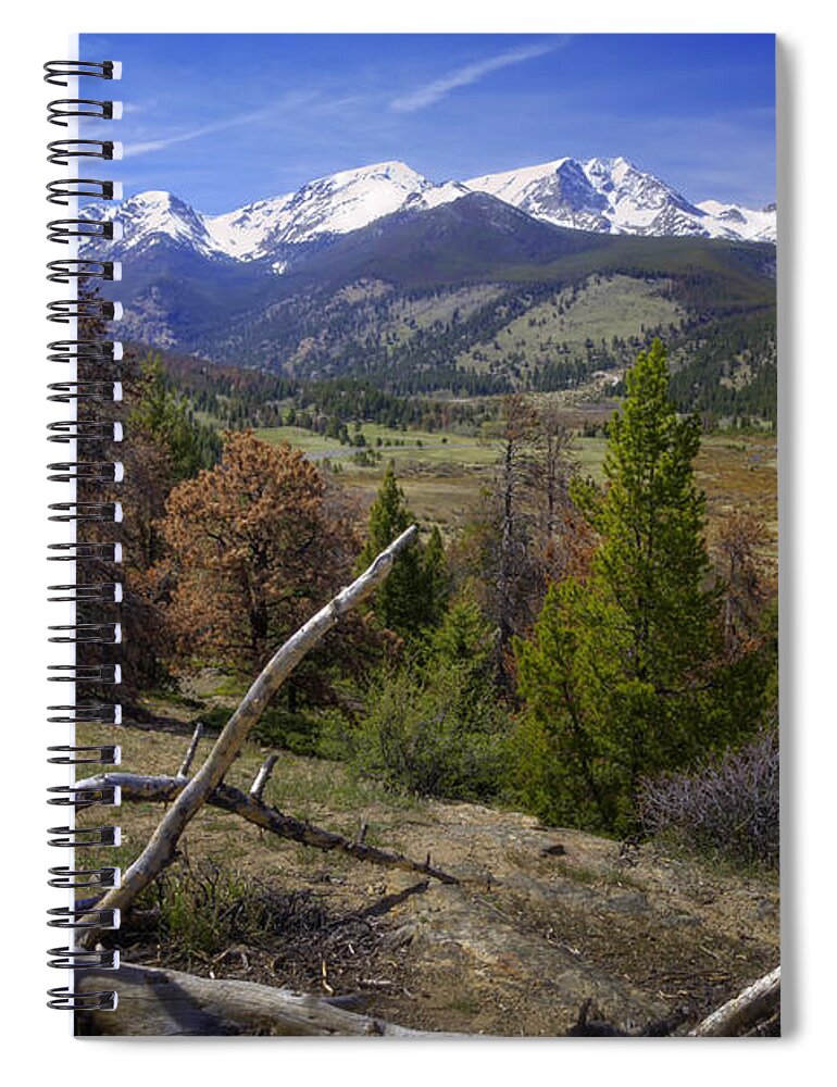 Rocky Mountain National Park Spiral Notebook featuring the photograph Rocky Mountain National Park by Joan Carroll