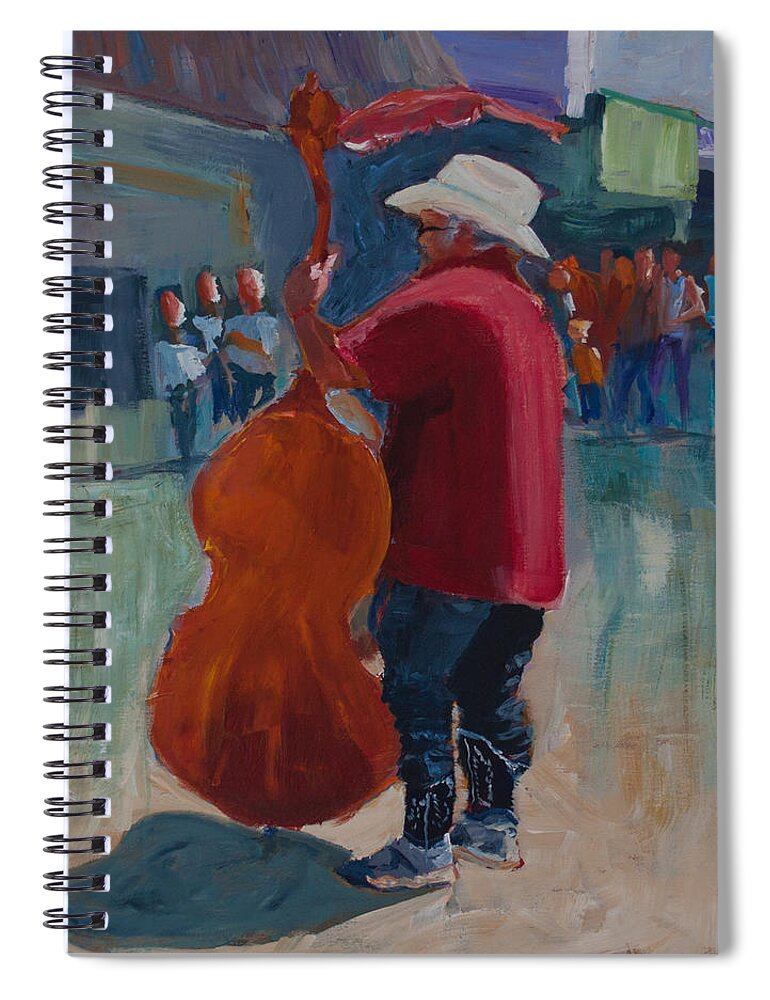 Art Spiral Notebook featuring the painting Rodney by Paulette B Wright