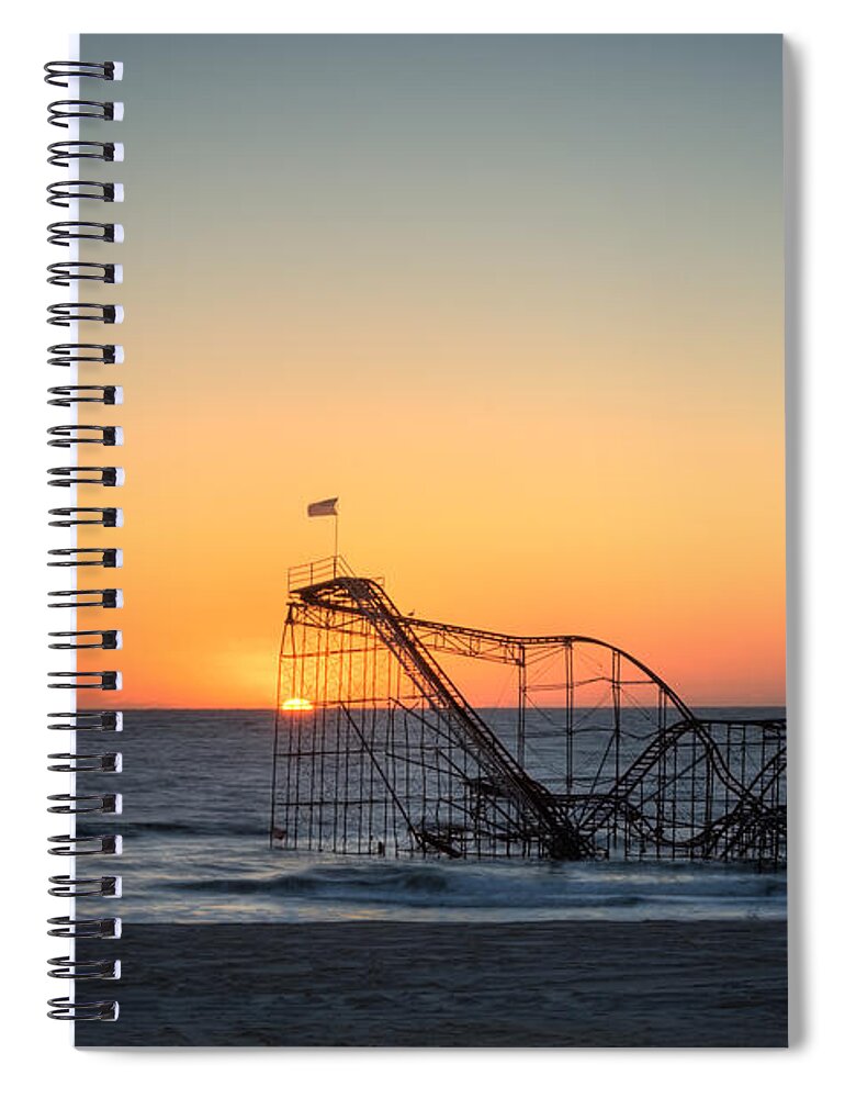 Nikon D800 Spiral Notebook featuring the photograph Roller Coaster Sunrise by Michael Ver Sprill