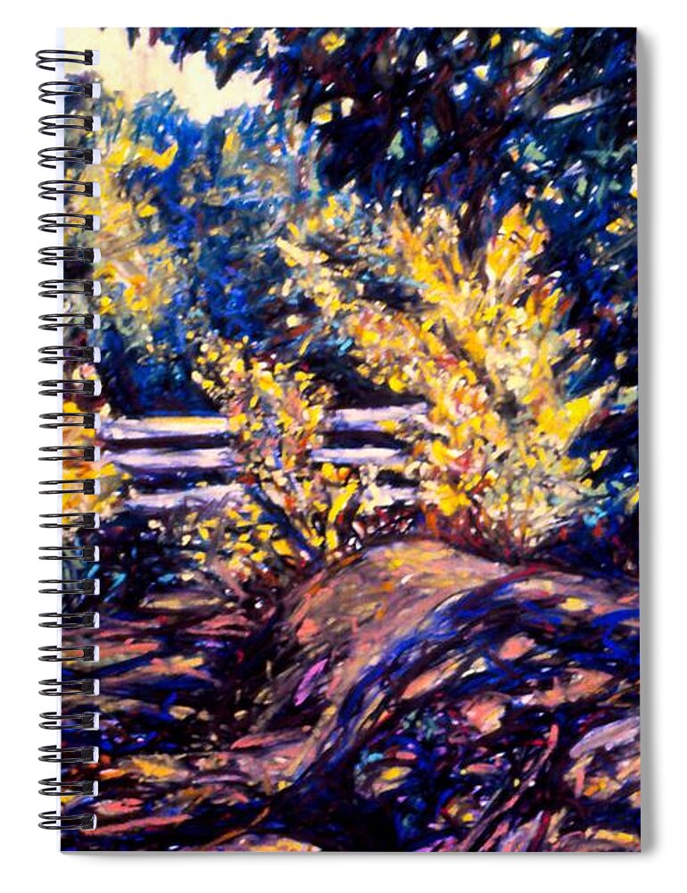 Fall Spiral Notebook featuring the painting Rolling Shadows by Kendall Kessler