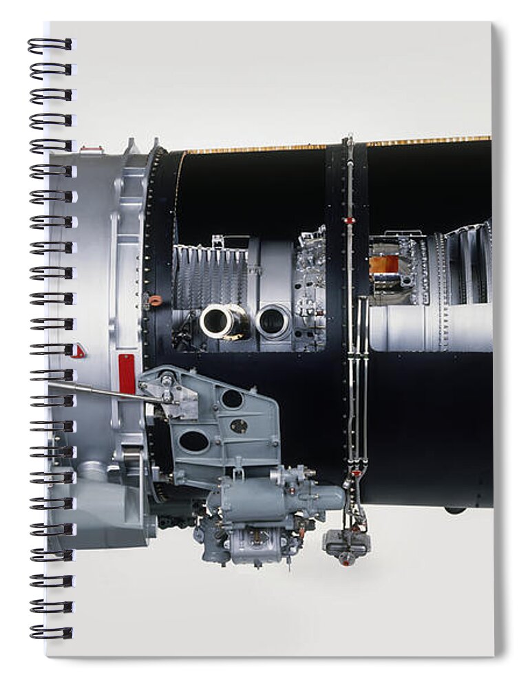 20th Century Spiral Notebook featuring the photograph Rolls-royce Rb.183 Tay, Turbofan Engine by Dave King / Dorling Kindersley