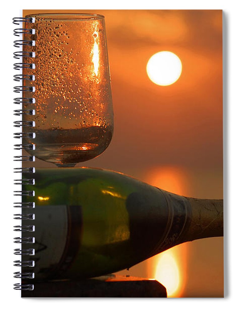 Sun Spiral Notebook featuring the photograph Romance by Leticia Latocki