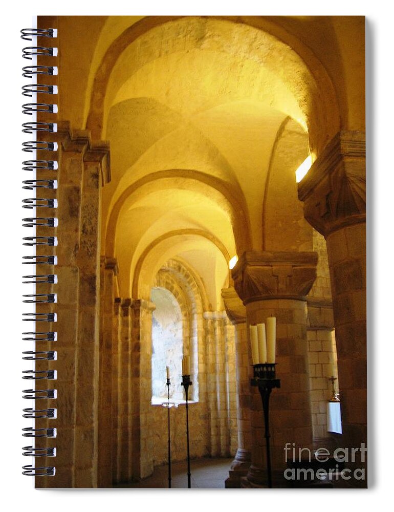 St. John's Chapel Spiral Notebook featuring the photograph Romanesque by Denise Railey