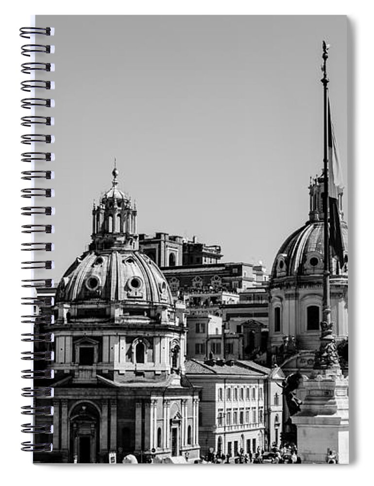 Rome Spiral Notebook featuring the photograph Rome - Cityscape #2 by AM FineArtPrints