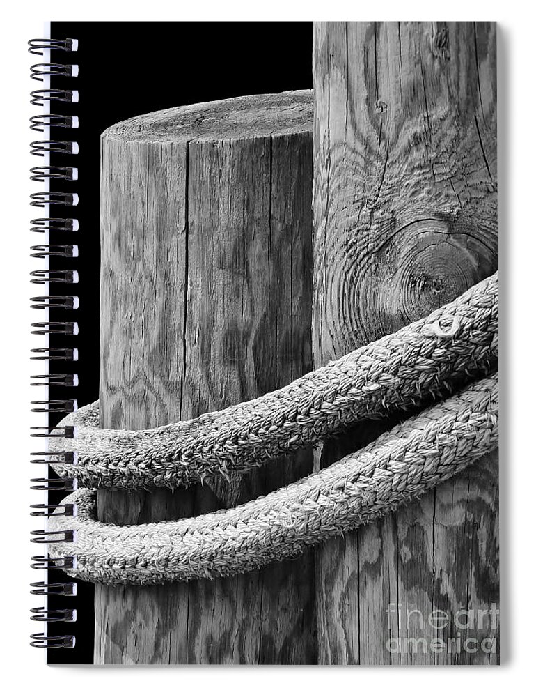 Maine Spiral Notebook featuring the photograph Ropes by Karin Pinkham
