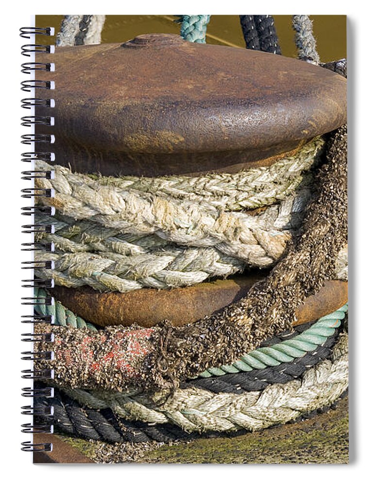 Aged Spiral Notebook featuring the photograph Ropes by Patricia Hofmeester