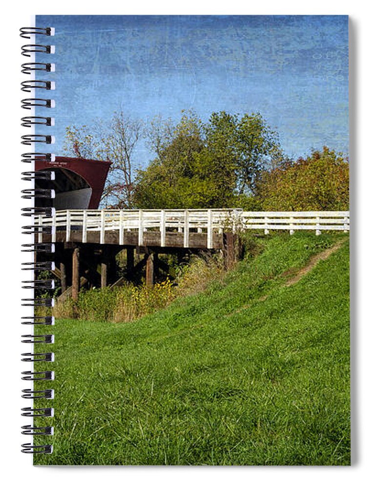 Roseman Bridge Spiral Notebook featuring the photograph Roseman Bridge by Tamara Becker