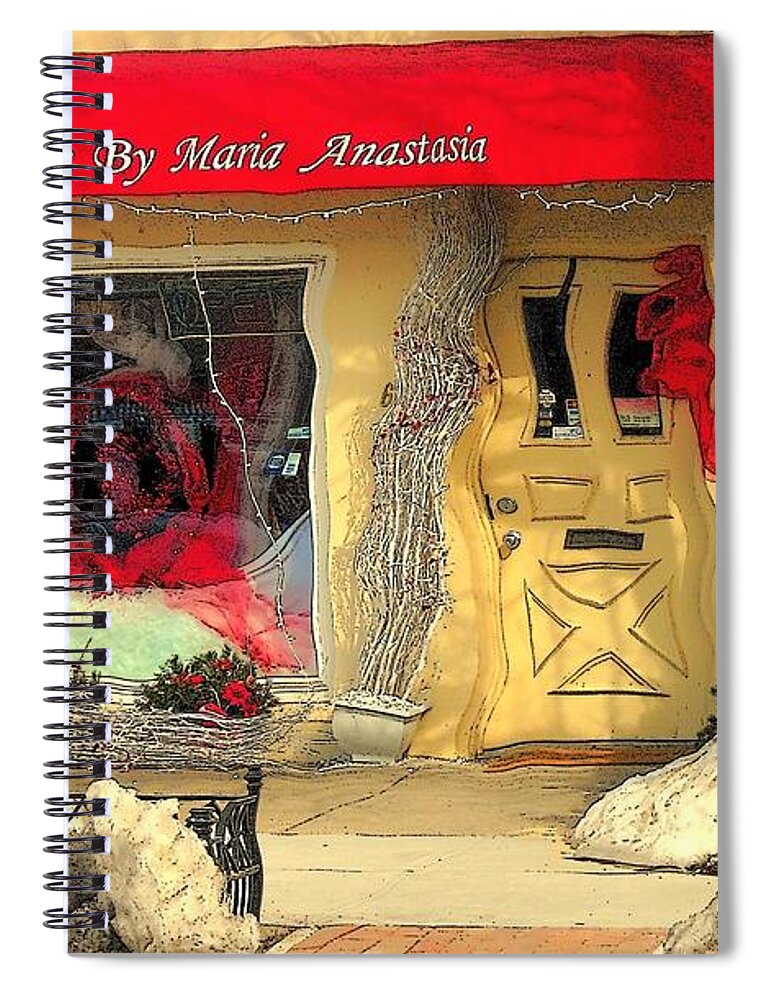 Valentine's Day Spiral Notebook featuring the photograph Rouge On The Rue by Tami Quigley