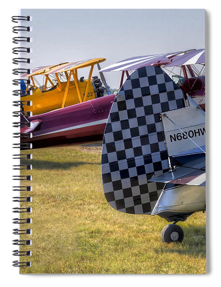Jennings Spiral Notebook featuring the photograph Rudders in a Row by Tim Stanley