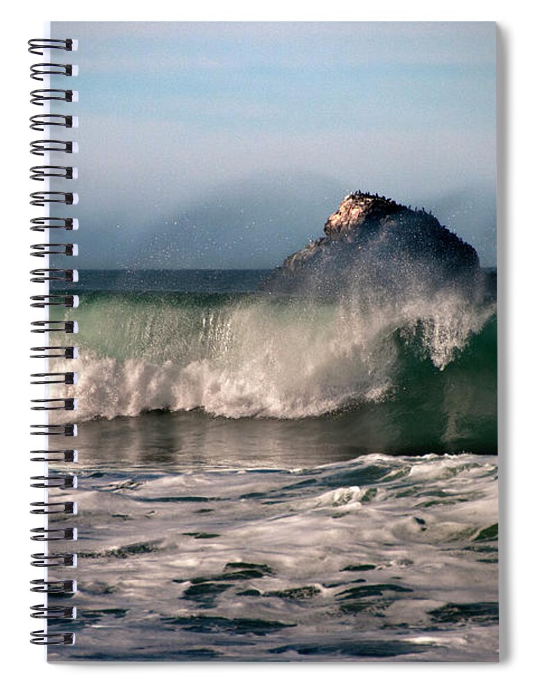 Tranquility Spiral Notebook featuring the photograph Rugged Big Sur Coast by Mitch Diamond