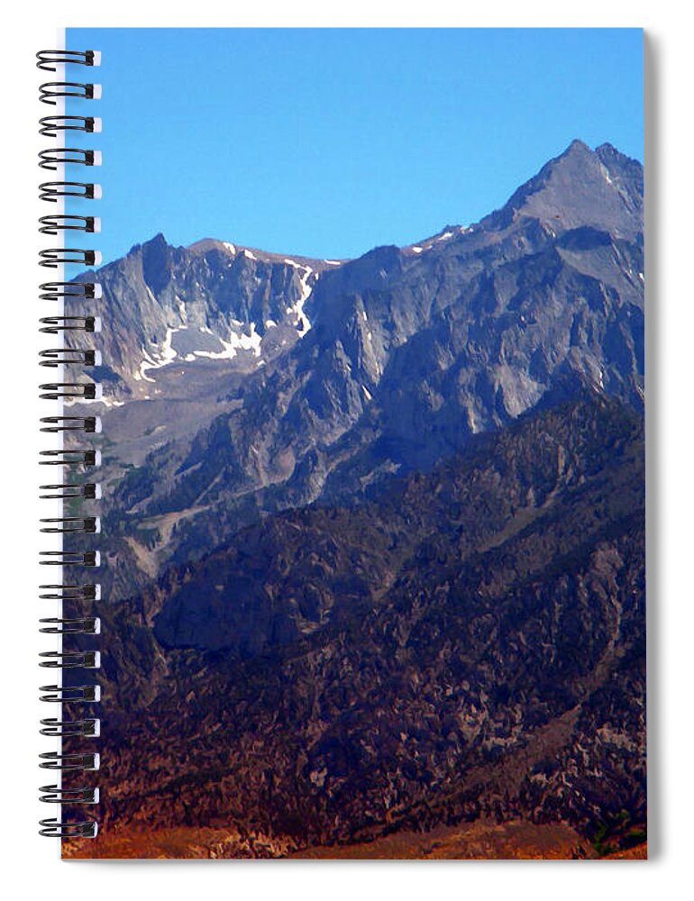 Mountain Spiral Notebook featuring the photograph Rugged Sierra Peaks by Frank Wilson