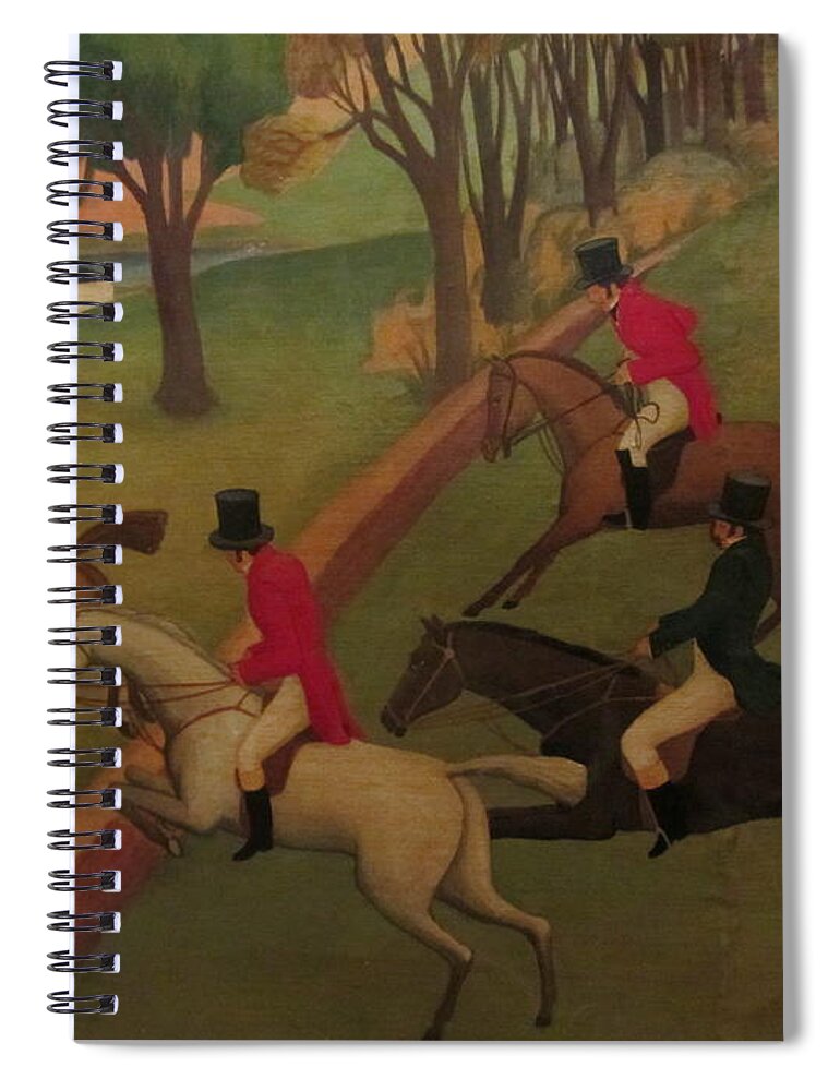 Rural Spiral Notebook featuring the photograph Rural Countryside Fox Hunt by Susan Carella
