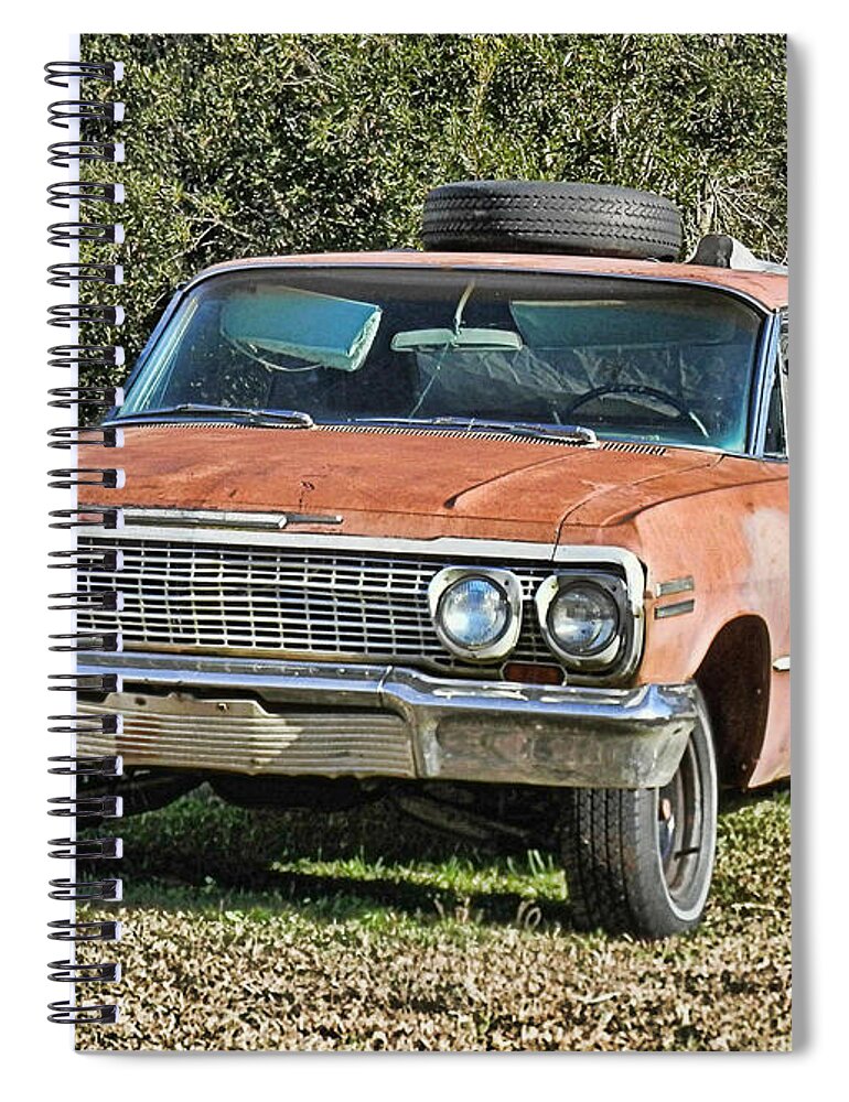 Victor Montgomery Spiral Notebook featuring the photograph Rusty Impala by Vic Montgomery