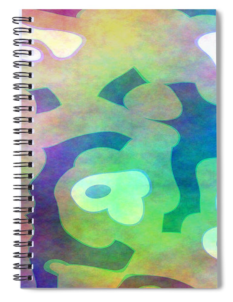 Chaos Spiral Notebook featuring the digital art S19 by Jeff Iverson