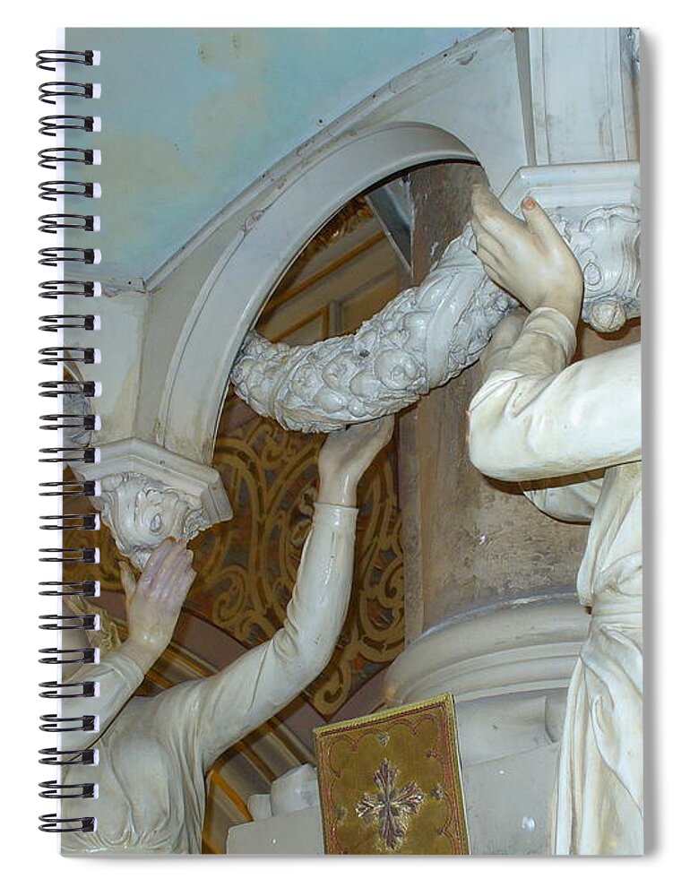 Sacred Angles Spiral Notebook featuring the photograph Sacred Angels by Lingfai Leung