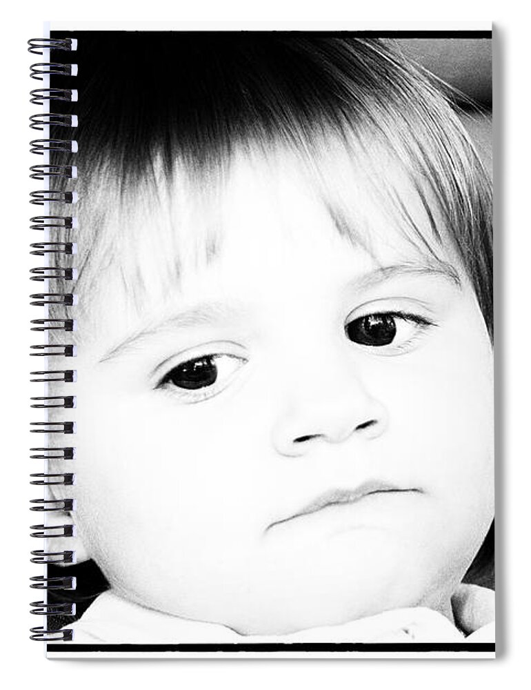 Baby Spiral Notebook featuring the photograph Sad Eyes by Diana Haronis