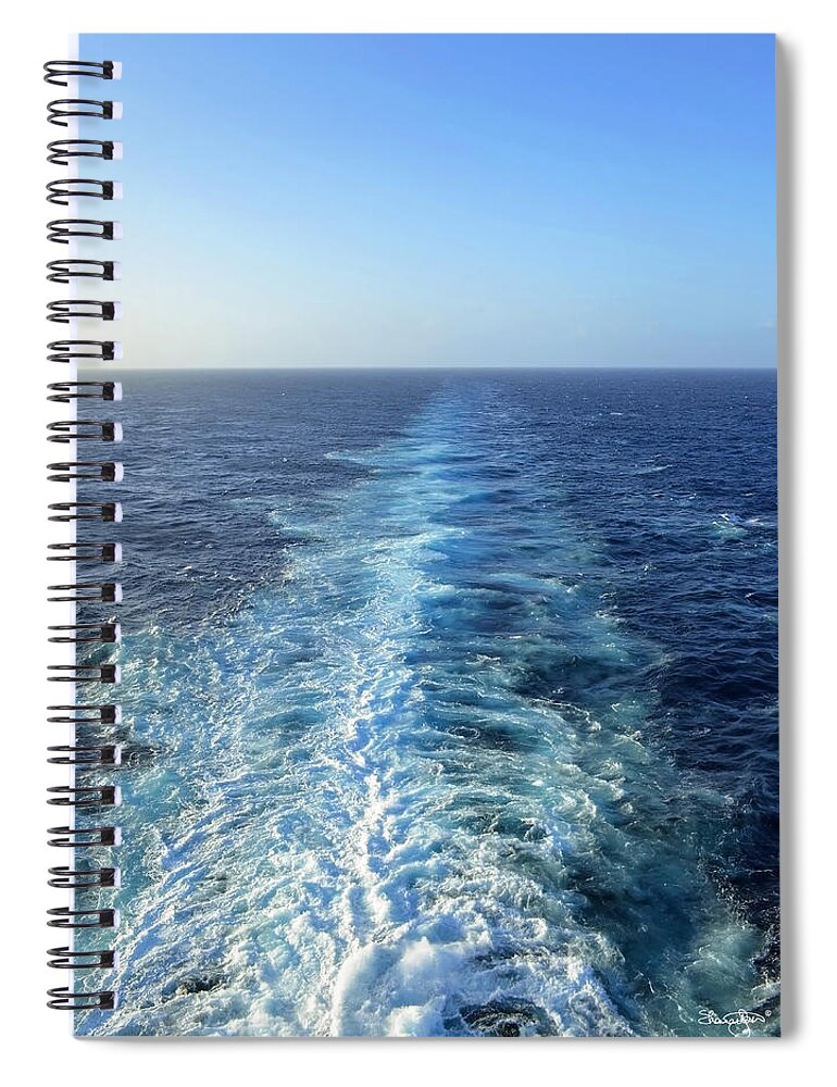 Water Spiral Notebook featuring the photograph Sailing Away by Shanna Hyatt