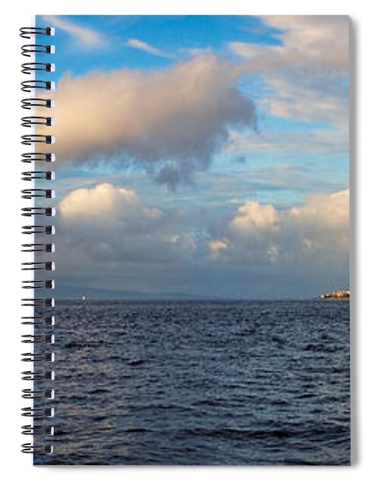 Hawaii Spiral Notebook featuring the photograph Sailing to Lahaina by Lars Lentz