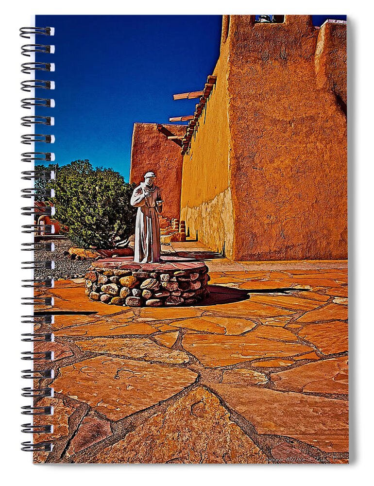 Adobe Spiral Notebook featuring the photograph Saint Francis by Charles Muhle