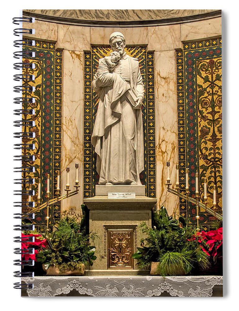 Saint Vincent Depaul Chapel Spiral Notebook featuring the photograph Saint Vincent DePaul Chapel by Jemmy Archer