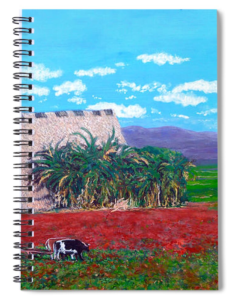 Salt Of The Earth Spiral Notebook featuring the painting Salt of the Earth by Tom Roderick