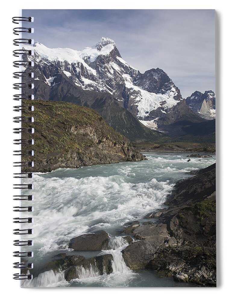 Feb0514 Spiral Notebook featuring the photograph Salto Grande Waterfall Cuernos Del by Matthias Breiter