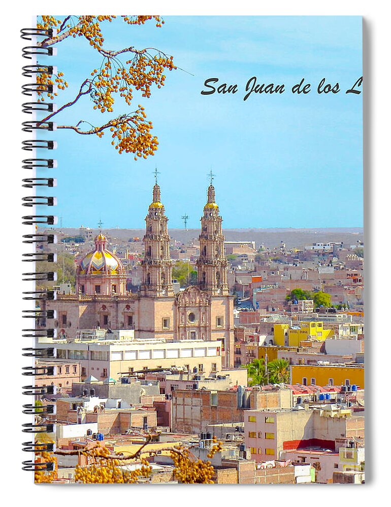 Claudia's Art Dream Spiral Notebook featuring the photograph San Juan de los Lagos - SQUARE version by Claudia Ellis