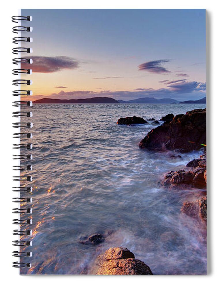 San Juan Islands Spiral Notebook featuring the photograph San Juans Serenity by Mike Reid